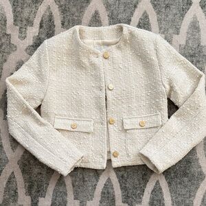 Abercrombie & Fitch Cream Blazer